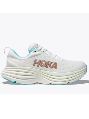 Hoka One One Bondi 8 Running Shoes Frost/Rose Gold 1127896 FTRS Women's 8.5 B